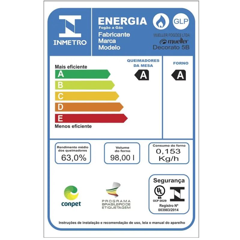 Fogao-de-piso-Mueller-5-bocas-Decorato-com-Tripla-Chama-Branco-G3---Bivolt-