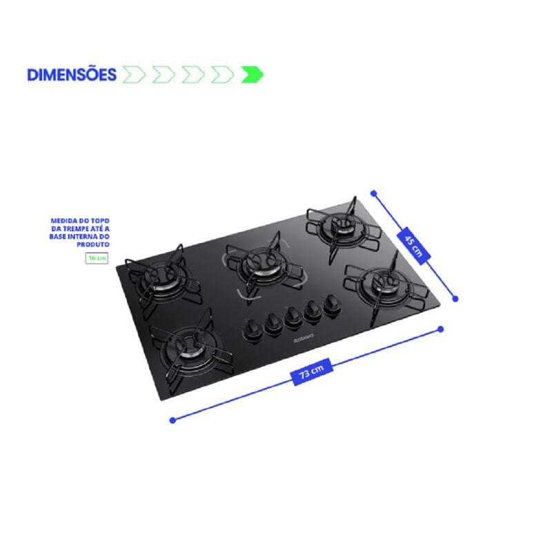Cooktop-Itatiaia-5-Bocas-Essencial-Preto---Bivolt