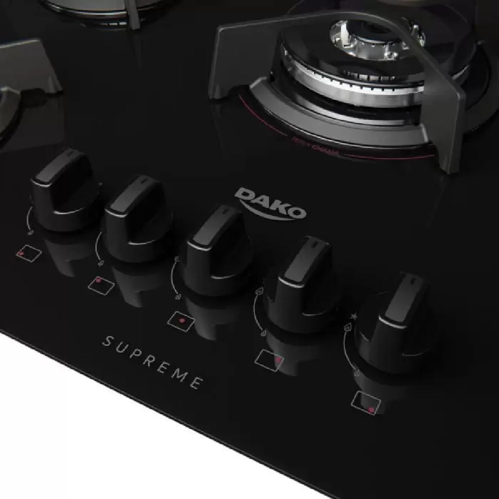 Cooktop-Dako-5-Bocas-Supreme-Preto---Bivolt