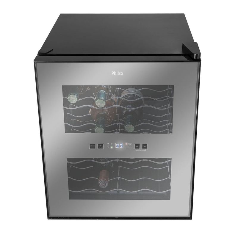 AdegaPhilco16GarrafascomDisplayDigitalPretaPAD16EBivolt
