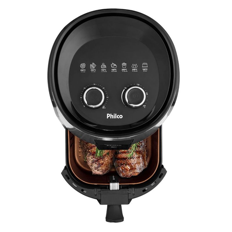 Fritadeira-Air-Fry-Philco-44-Litros-Preta-Gourmet-PFR15PG---127-Volts-
