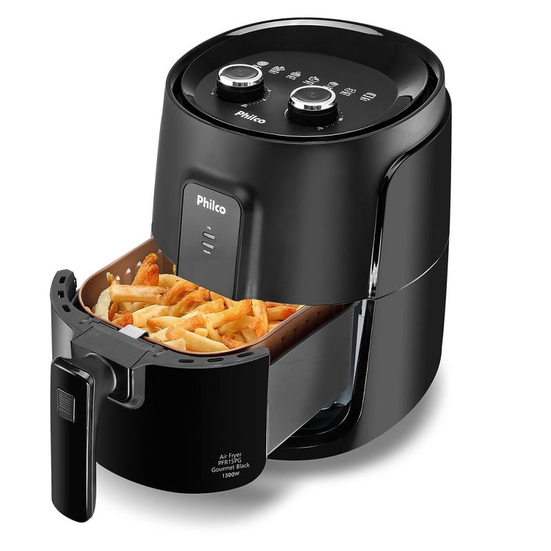 Fritadeira-Air-Fry-Philco-44-Litros-Preta-Gourmet-PFR15PG---220-Volts
