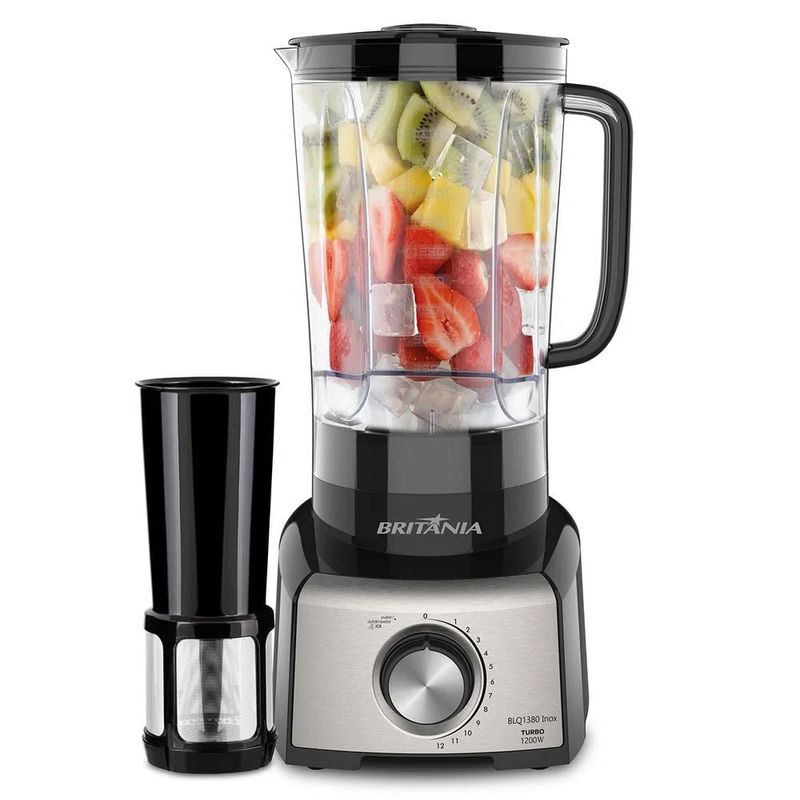 LiquidificadorBritania3Litros1200WInoxProMaxx6BLQ1380P–127Volts