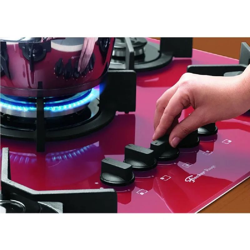 Cooktop-a-Gas-Fischer-5-Bocas-TC-Infinity-Mesa-Vidro-Vermelho-Rouge---2-jpg