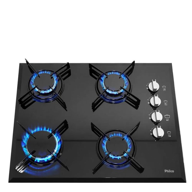 CooktopPhilco4BocasCookChef4PretoBivolt