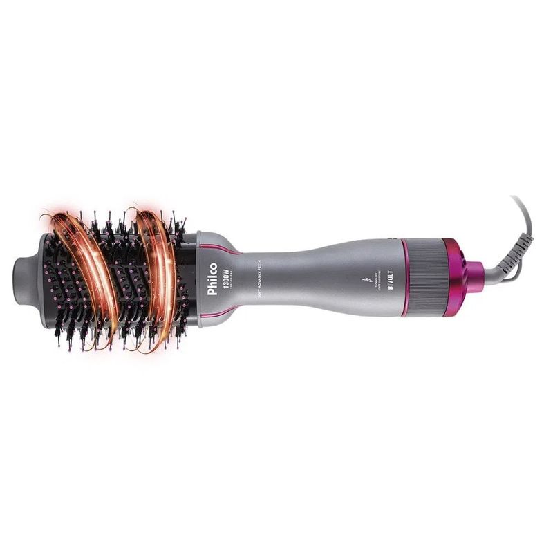 EscovaSecadoraPhilcoSoftAdvanceCinzaeRosaPES14–Bivolt