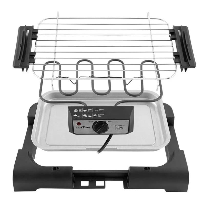 Churrasqueira-Eletrica-Britania-Gourmet-Preta-CGB2-–-127-Volts