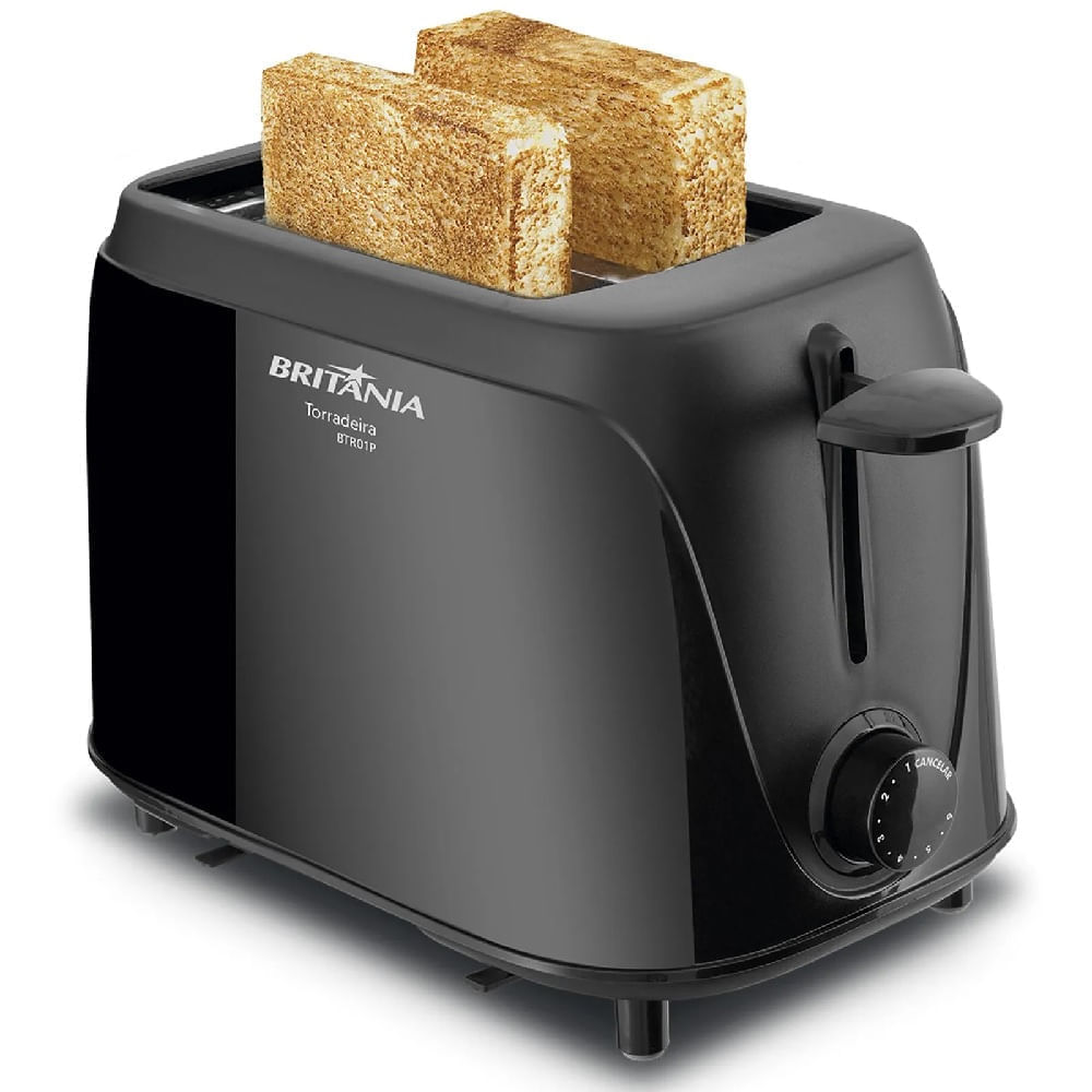 TorradeiraBritaniacom6NiveisdeTostagemPretaBTR01P–220Volts