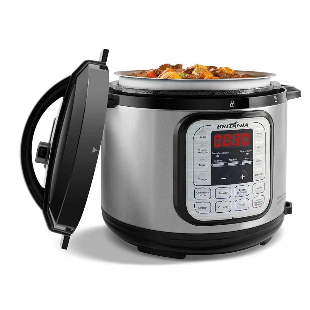 Panela-de-Pressao-Britania-5-Litros-Gold-Preta-Inox-BPP02G-–-220-Volts
