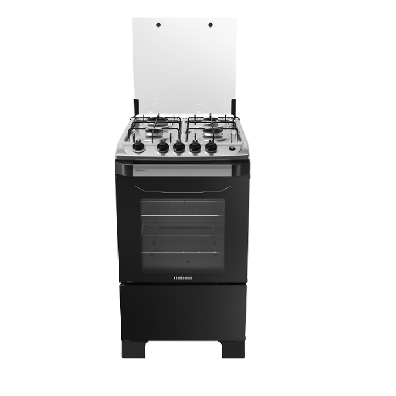 Fogao-de-Piso-Itatiaia-4-Bocas-New-Dream-Branco-e-Preto-–-Bivolt