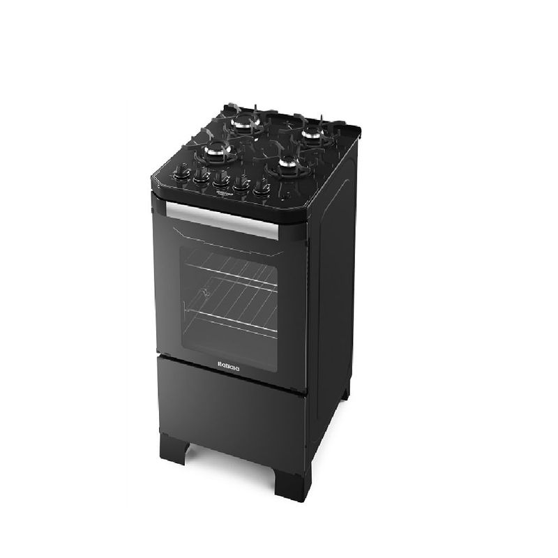 Fogao-de-Piso-Itatiaia-4-Bocas-Itamaster-Preto-–-Bivolt