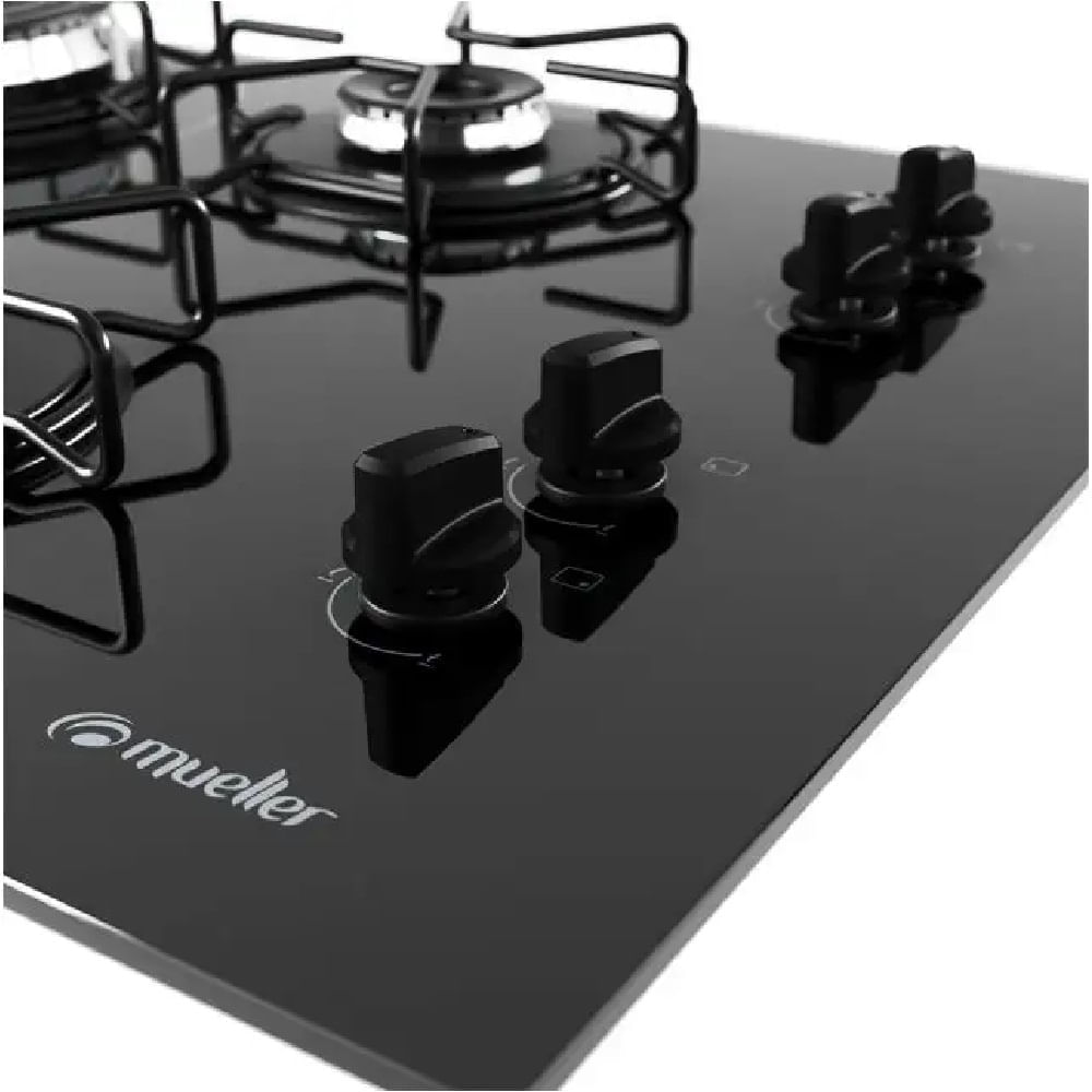 Cooktop-a-Gas-Mueller-4-Bocas-Tripla-Chama-Preto-MCG134BG1-–-Bivolt