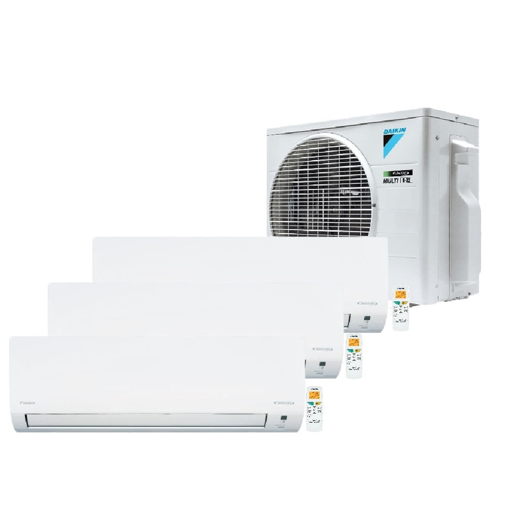 Ar Condicionado Multisplit Tri 30000 Btu(2x9000+12000) Frio - Inverter - Daikin - 220v - Ctkc09s5vl Ctkc12s5vl / 3mkc18s5vl
