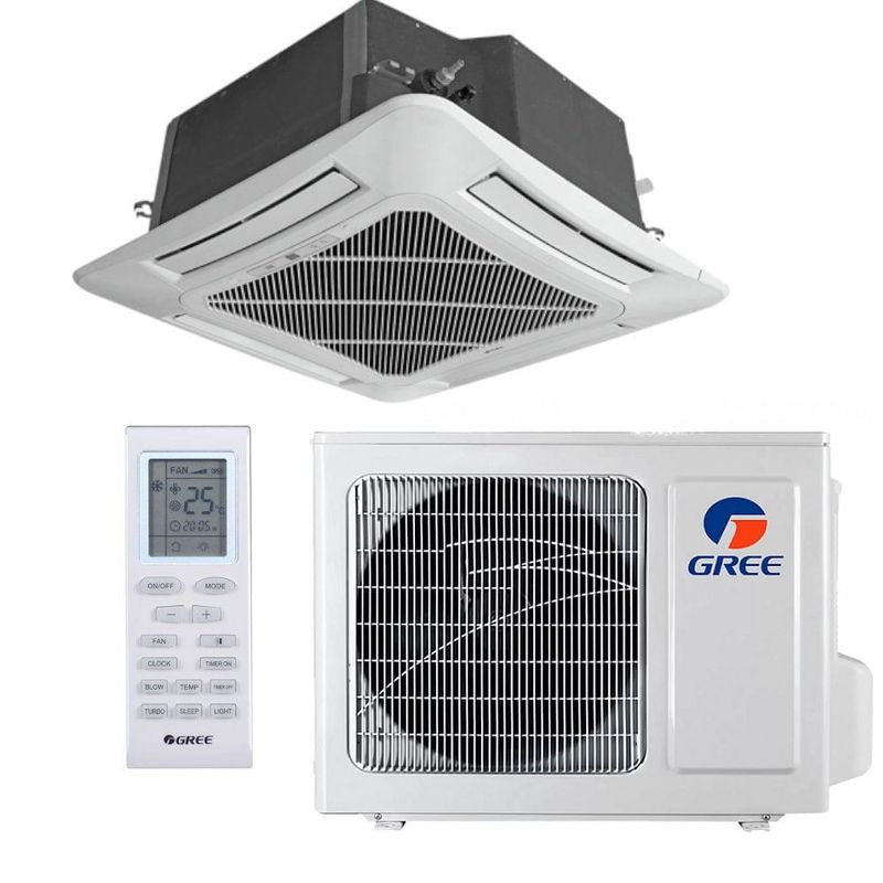 ArCondicionadoSplitCasseteInverterGree24000BTUhQuenteeFrioMonofasicoGKH24D3FI220Volts