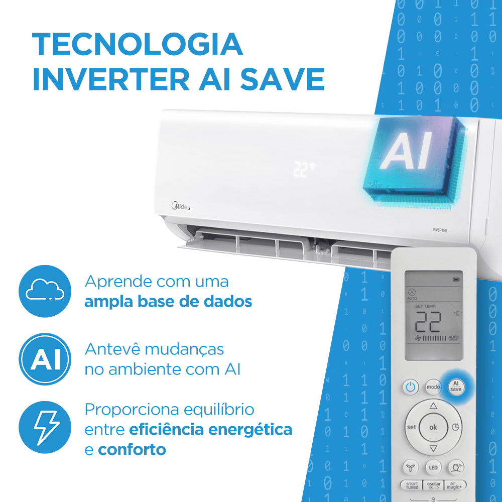 Ar-Condicionado-Inverter-Midea-9000BTUs-Xtreme-Save-AI-Connect-Frio-38AGVCJ09M5