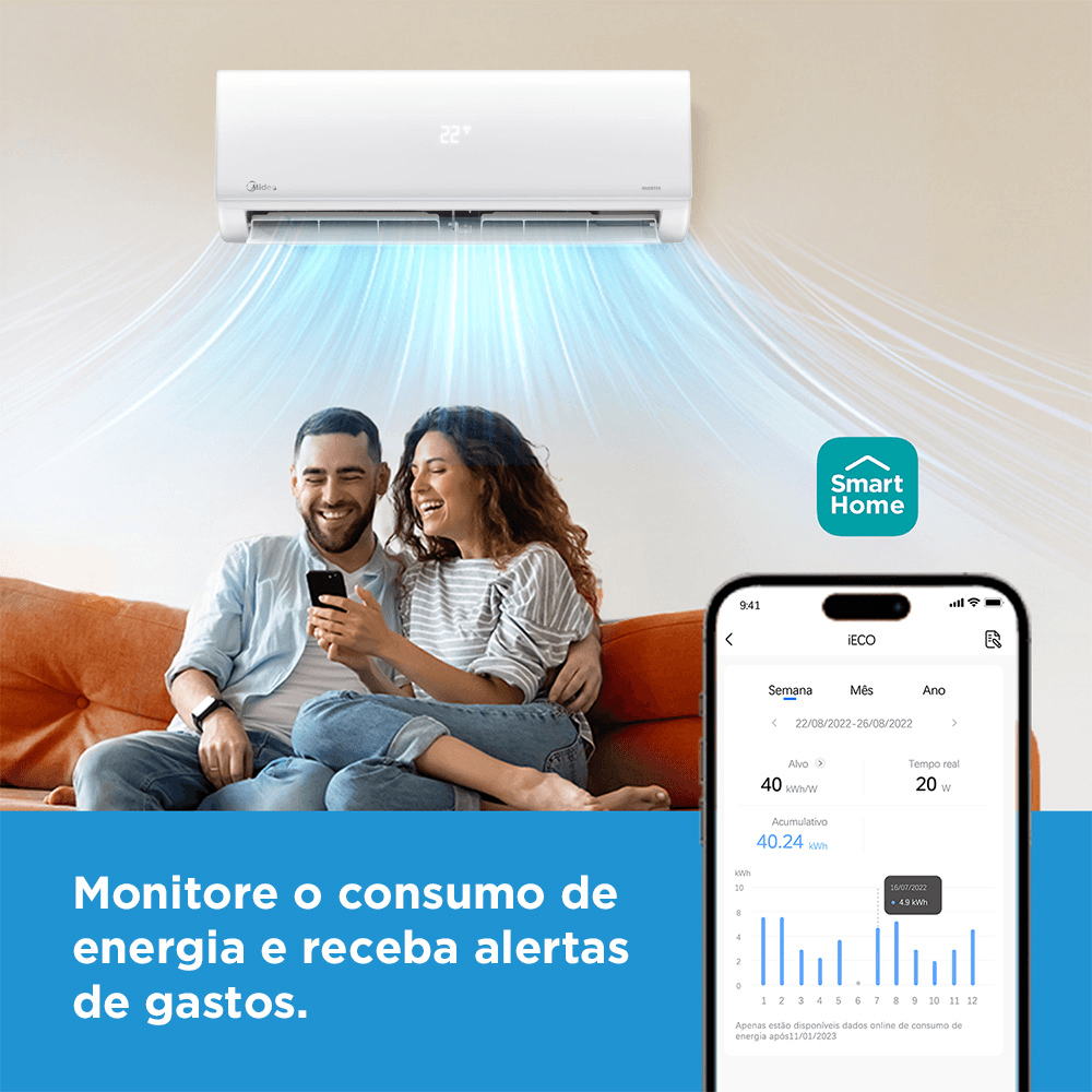 Ar-Condicionado-Inverter-Midea-9000BTUs-Xtreme-Save-AI-Connect-Frio-38AGVCJ09M5