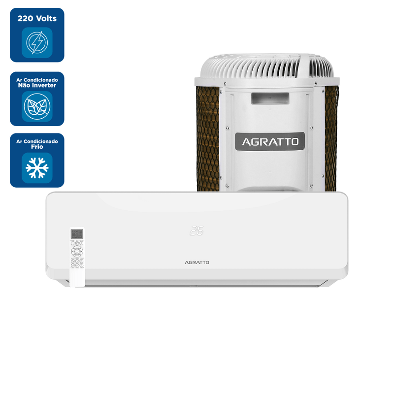 Ar-Condicionado-Split-9000Btus-Agratto-Fit-Hi-Wall-Frio-220-Volts
