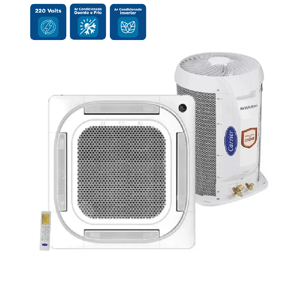 Ar-Condicionado-Split-Cassete-Inverter-Carrier-23000-Btus-4-Vias-Quente-e-Frio-220V-40KVQA22C5