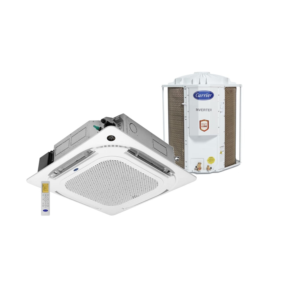 Ar Condicionado Split Cassete 48000 Btu Frio Connect - Inverter - Springer Carrier - 220v - 40kvqe48c5