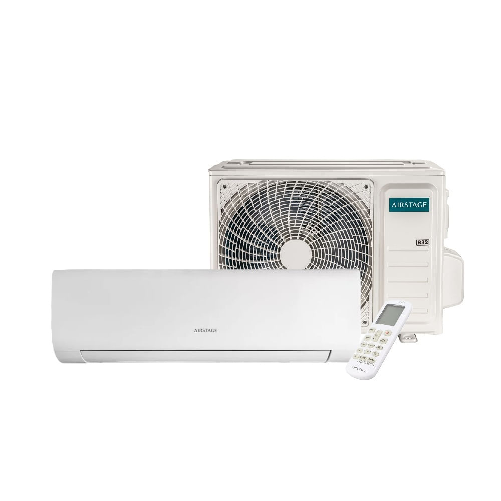 Ar Condicionado Split Hi Wall Inverter Fujitsu Airstage Essencial 9000 BTU/h Quente e Frio ASKA09KPBA-Z - 220 Volts