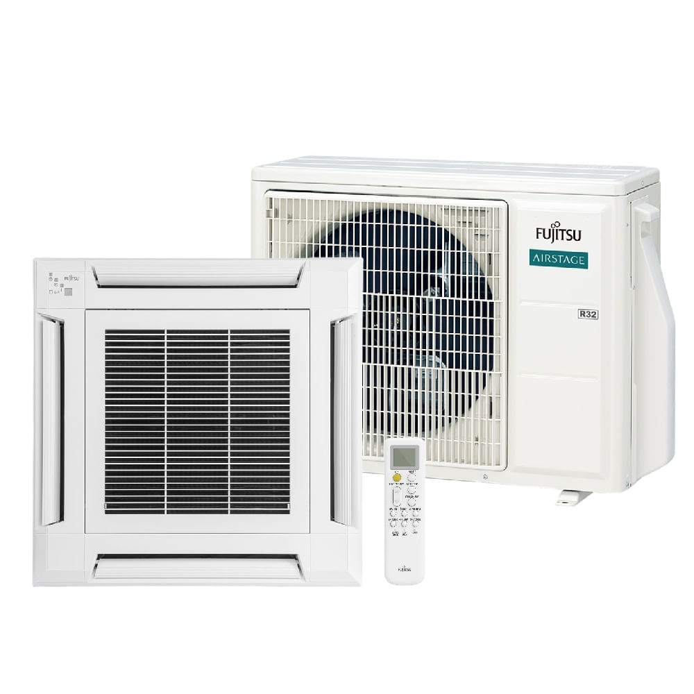 Ar Condicionado Split Cassete Inverter Fujitsu Airstage Premium 24000 BTU/h Quente e Frio Monofásico AUBH24KVBA – 220 Volts