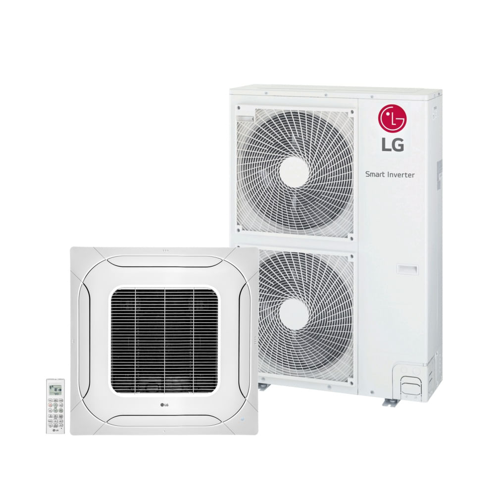 Ar Condicionado Split Cassete 4 Vias Inverter LG 48000 BTU/h Frio Monofásico ZT-Q48GMLAA - 220 Volts