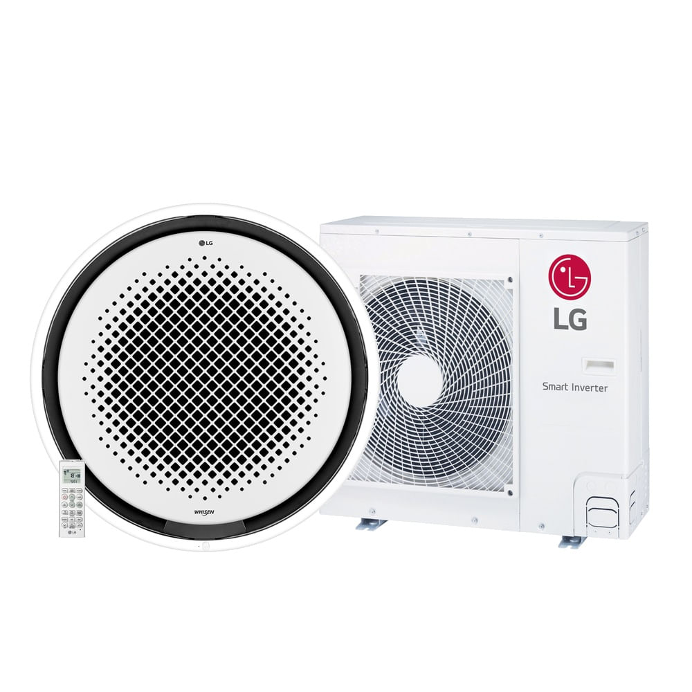 Ar Condicionado Split Cassete Inverter LG Round 24000 BTU/h Quente e Frio Monofásico ZT-W24GYLAA - 220 Volts