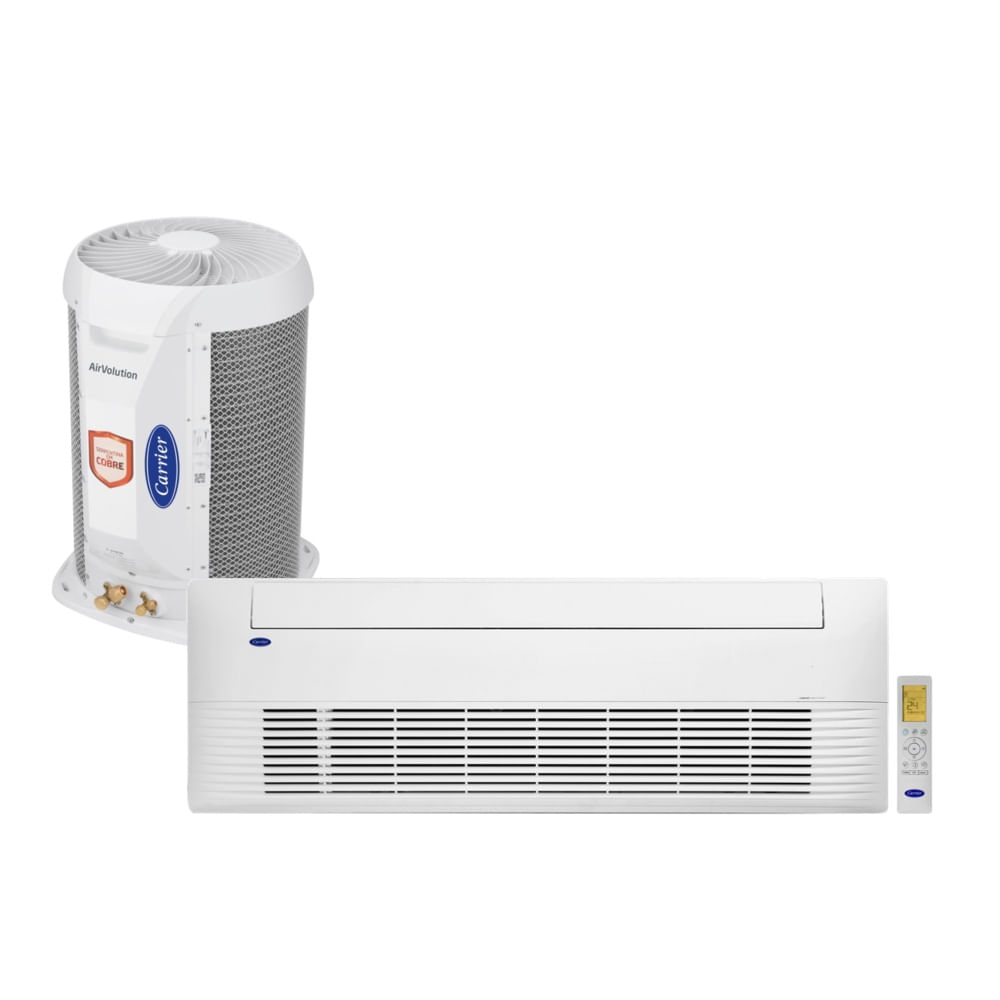 Ar Condicionado Split Cassete 1 Via Inverter Carrier 24000 BTU/h Quente e Frio Monofásico 40KVQOF24C5 - 220 Volts