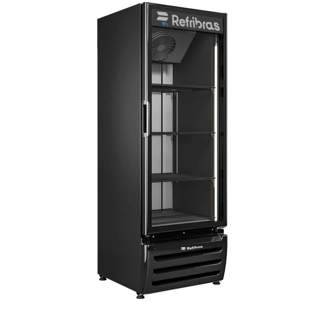 Geladeira/refrigerador 400 Litros 1 Porta Preto Porta de Vidro - Refribras - 220v - C400p2
