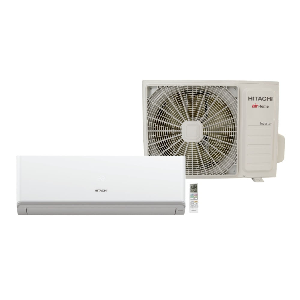 Ar Condicionado Split Inverter Hitachi AirHome 600 9000 BTU/h Frio SPK09C3IVF - 220 Volts