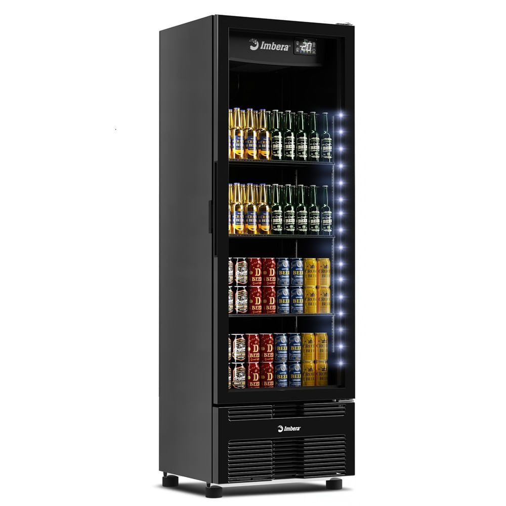 Cervejeira Imbera 453 Litros Porta de Vidro Full Black Preto CCV315 - 220 Volts