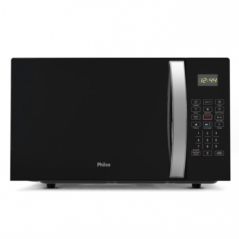Micro-ondas Philco 28 Litros Limpa Fácil Preto Espelhado PMO30P - 220 Volts