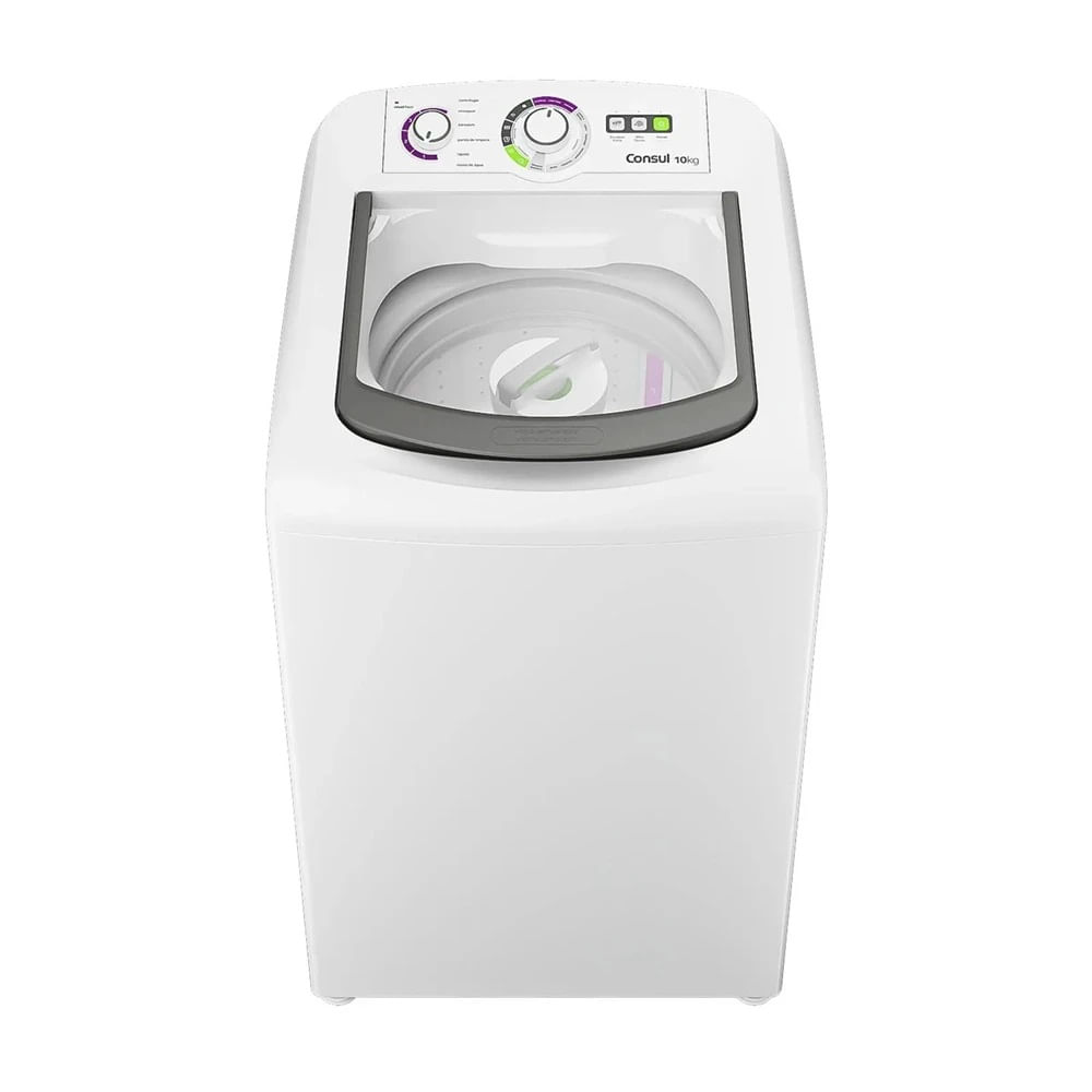 Lavadora de Roupas Consul 10Kg com Dosagem Econômica Branca CWB10BB - 127 Volts