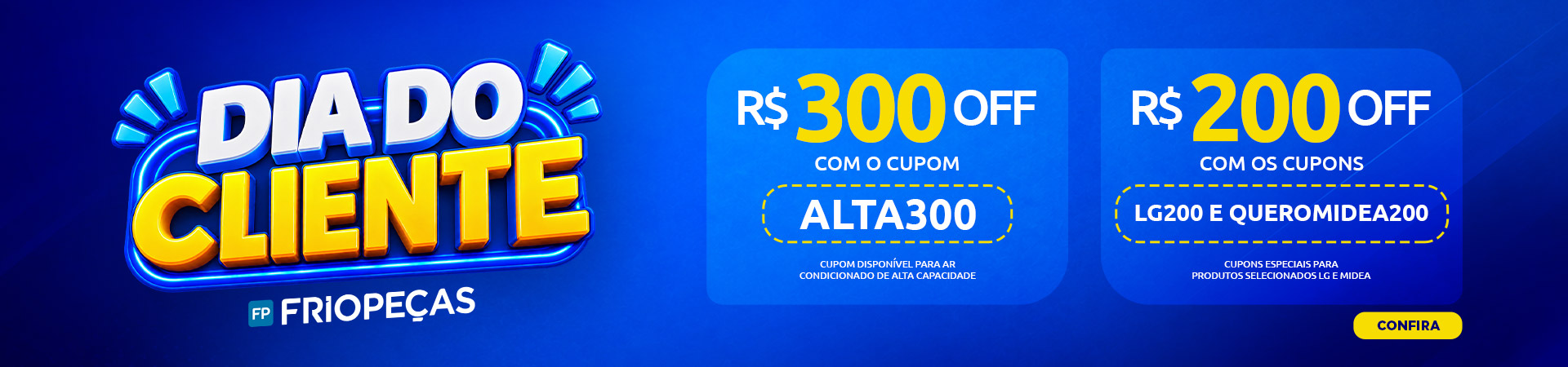 Cupons dia do cliente