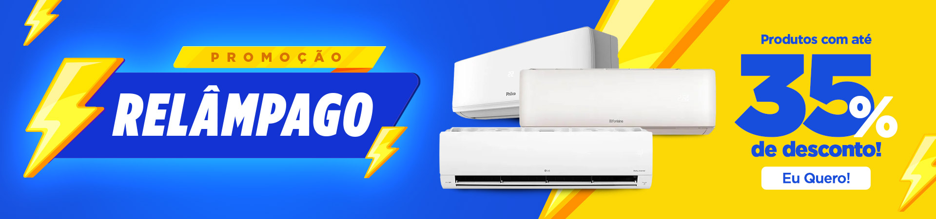Promoção Relâmpago em Ar Condicionado